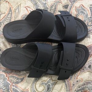 Crocs LiteRide Black sandles New size 8